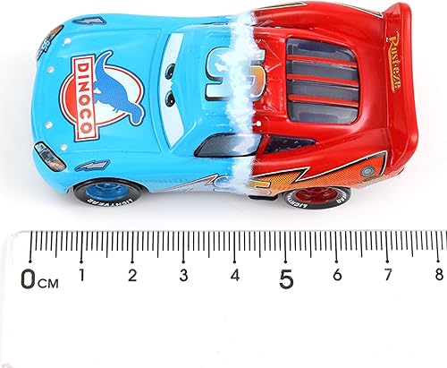 Miniatura 5 de Cars 2 3 - Juguetes de película Lightning McQueen & Mack Hauler Truck Diecast Toy Car 155 vehículos sueltos Racer Toys Car 2 piezas