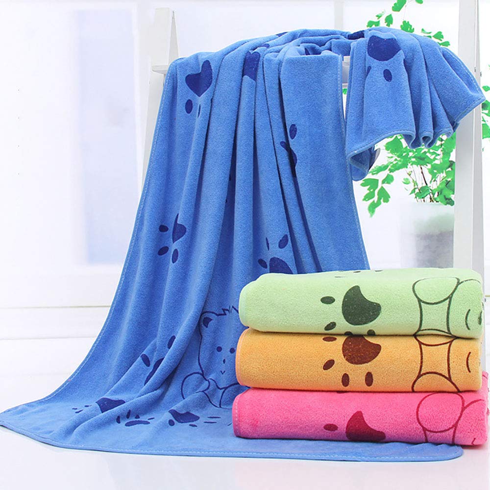 Serviette pour Chien Douche Serviette Chien Rapide Séchage Serviette de Chien Serviette de Bain pour Animaux de Compagnie Chien de Bain Cat