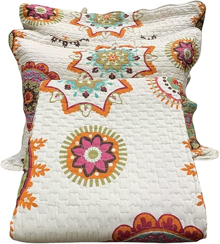 Miniatura 7 de sheetsnthings Juego de edredón de 3 piezas de tamaño matrimonial o Queen a cuadros, tamaño matrimonialqueen, 92 x 96 pulgadas, colcha de microfibra