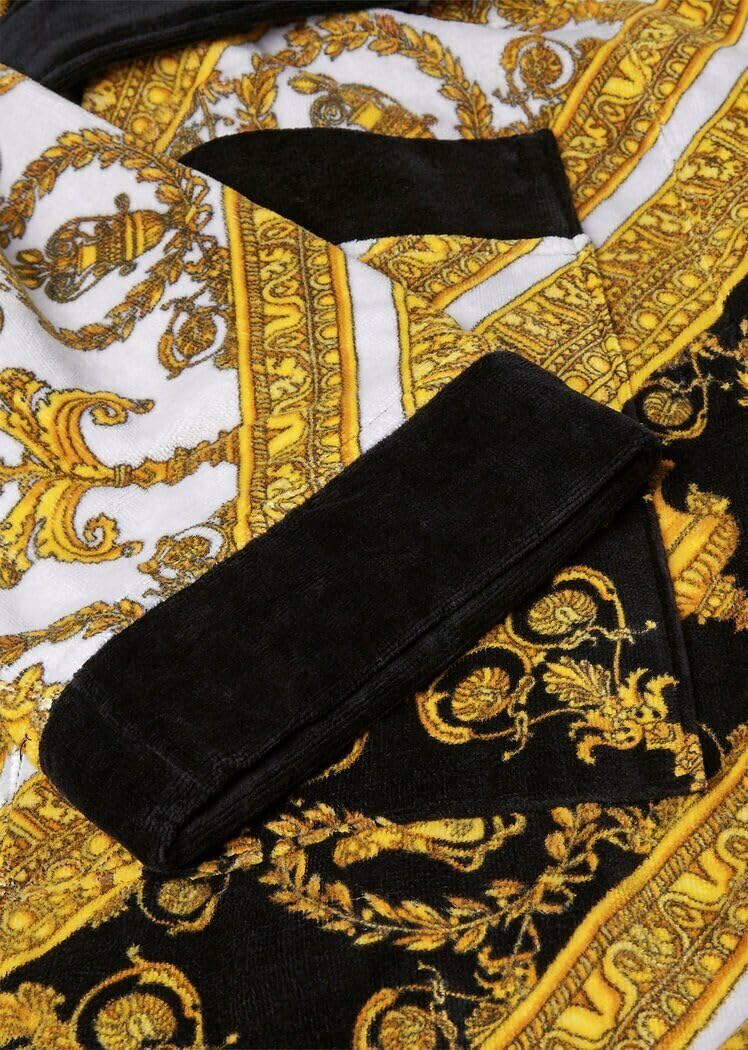 Versace I Love Baroque Dressing Gown XXL Black Gold : Amazon.com.be: Fashion
