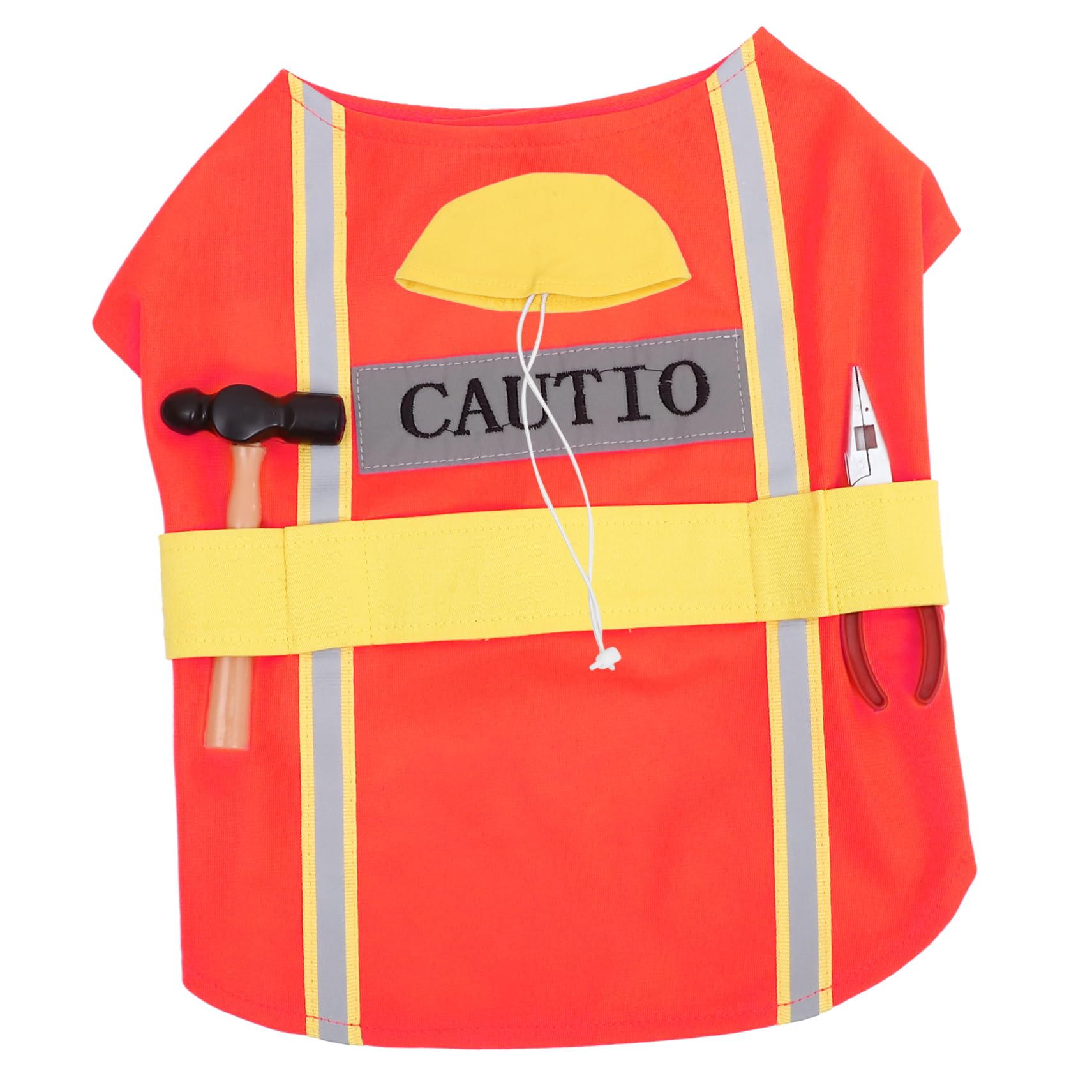 FRCOLOR 5 Pz Vestiti Per Animali Domestici Costume Da Cucciolo Aspetto Ingegnere Animale Domestico Giubbotto Riflettente Per Gilet Sicuro Per Cani Forniture Per Cani Poliestere Il Cane