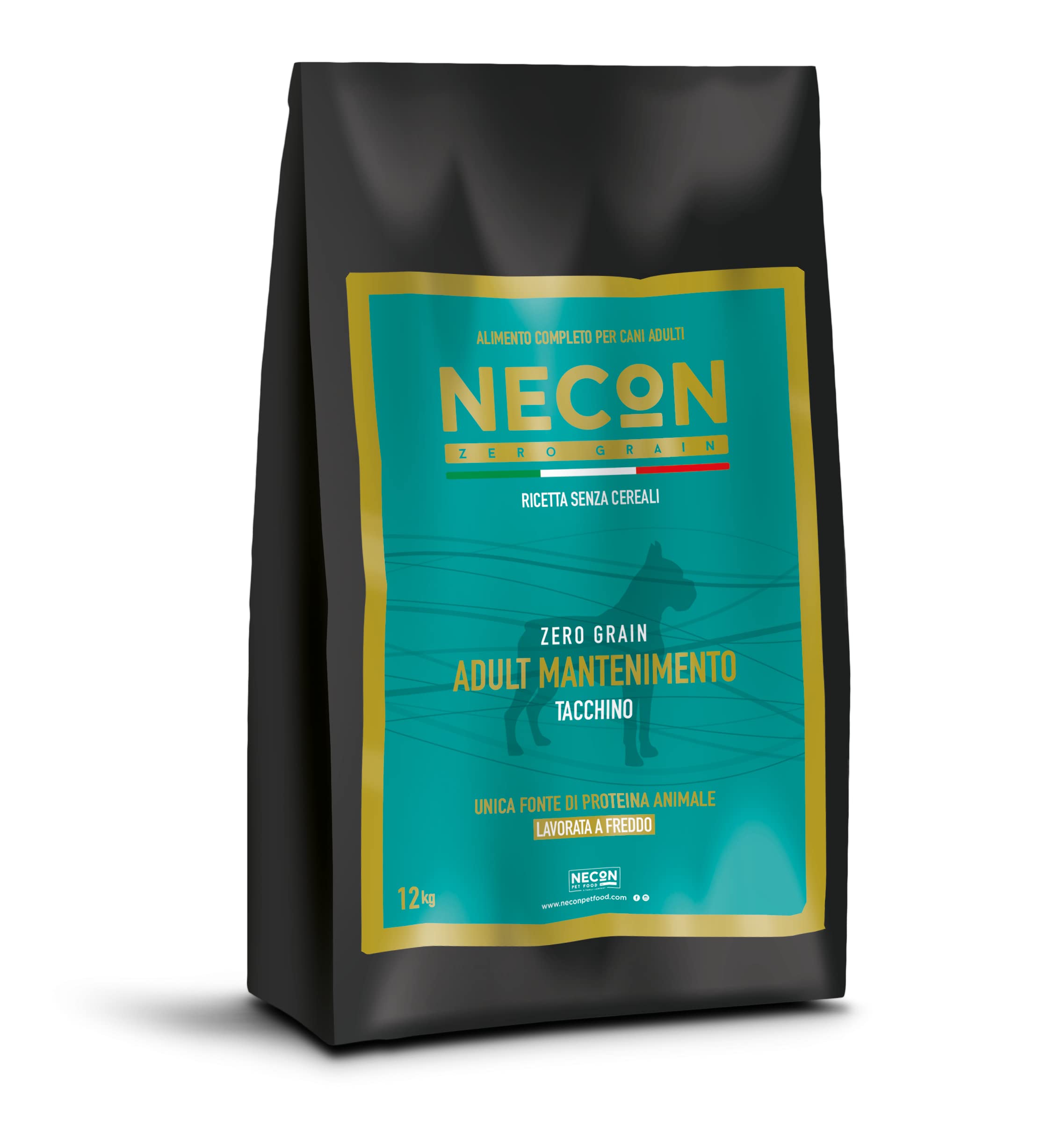 Zero Grain Necon Adult Tacchino Piselli Favetta kg 12