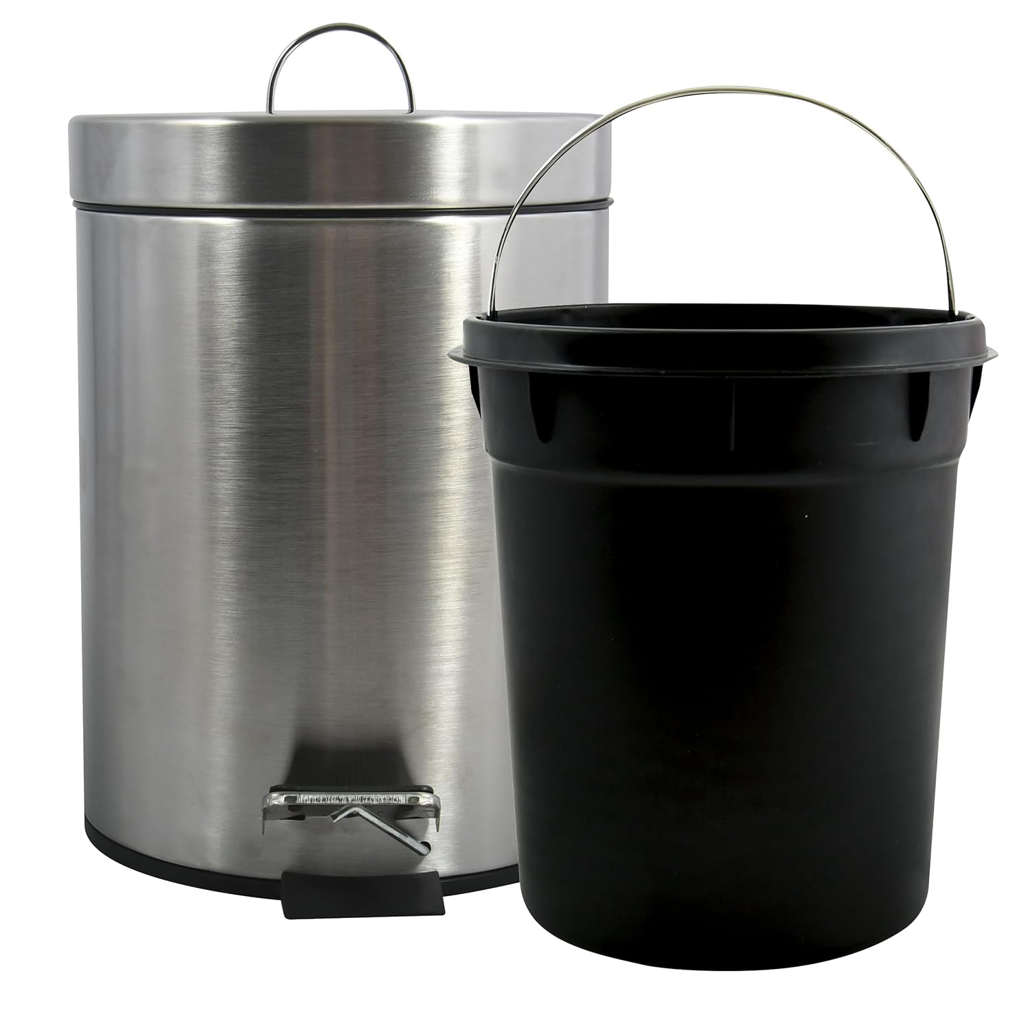 MSV 100155 Stainless Steel/Polypropylene Bin Stainless Steel 5 L
