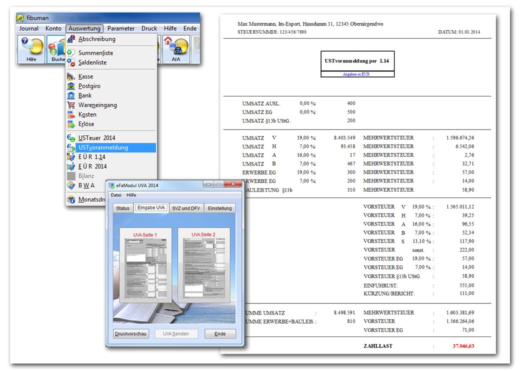 fibuman e - Jahresversion 2025 - Buchhaltungssoftware - Komfortable Einnahme-Überschuss-Rechnung - Buchhaltung leichtgemacht! - Neueste Version für Windows