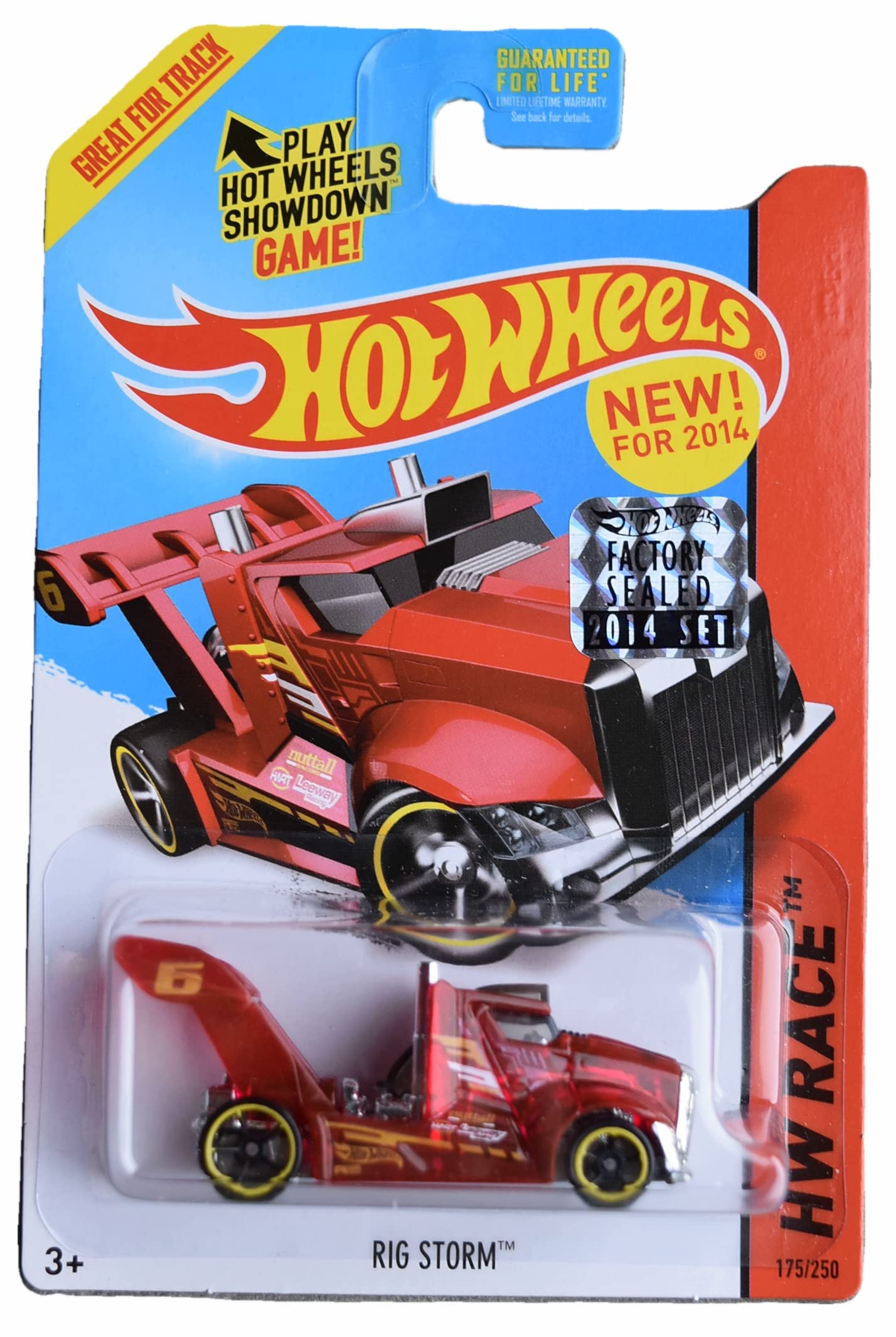 Amazon.com: Hot Wheels Rig Storm, Red 1:64 Scale Die-Cast Car, 3