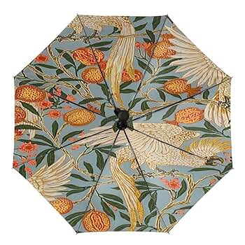 Amazon | William Morris ウィリアム モリス 折りたたみ傘 日傘
