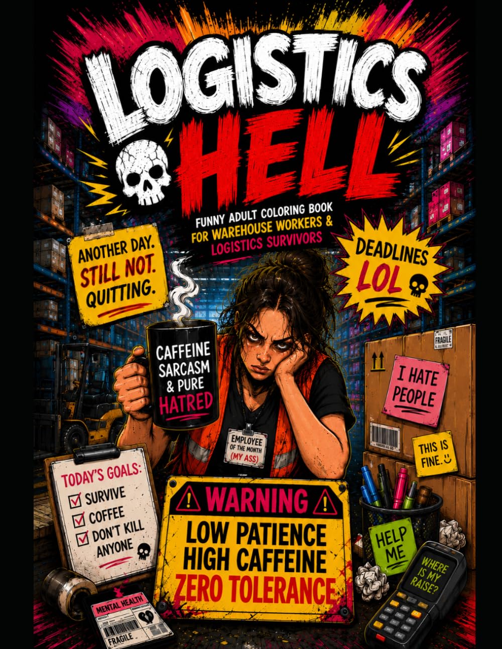 Logistics Hell: Funny Adult Coloring Book for Warehouse Workers & Logistics Survivors