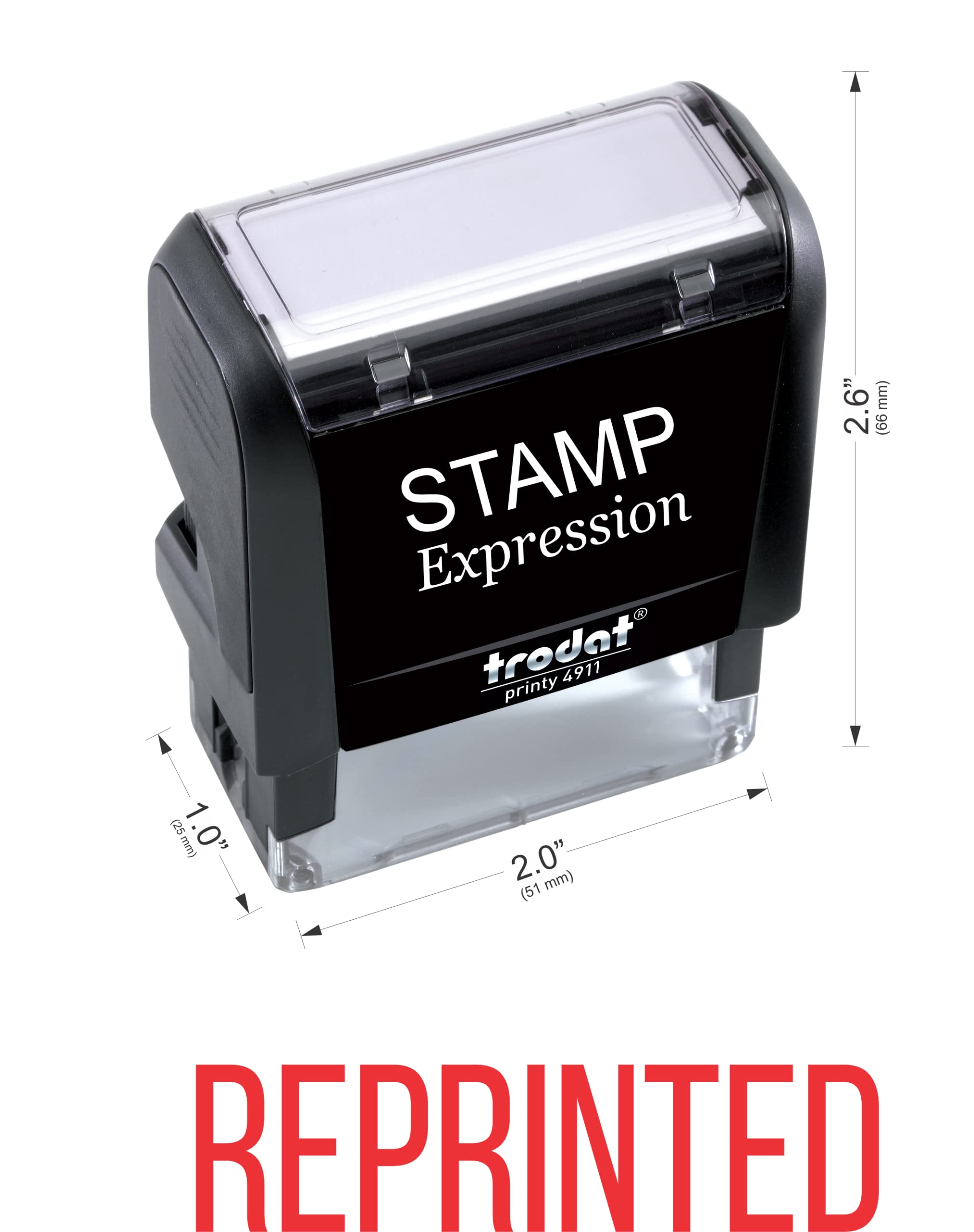 Amazon.co.jp: Office転載Self Inkingラバースタンプ – レッドインク