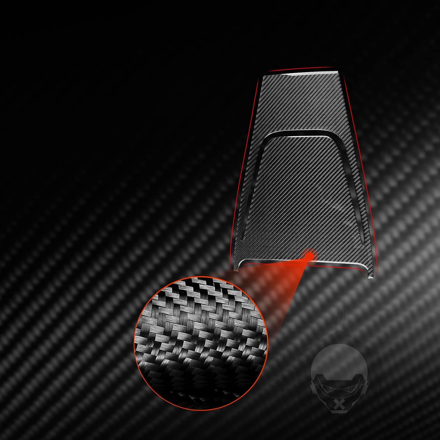 Generic Real Carbon Fiber Car Dashboard Center Trim Cover Panel Sticker Cover Compatible with Dodge Avenger 2011 2012 2013 2014 Accessories Black, DC4677