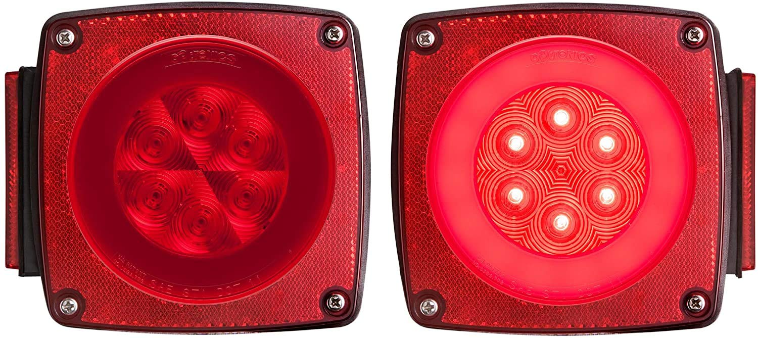 Red Optronics Light Optronics Trailer Tail Lights Optronics STL 72RBK 6 Inch Oval Red LED