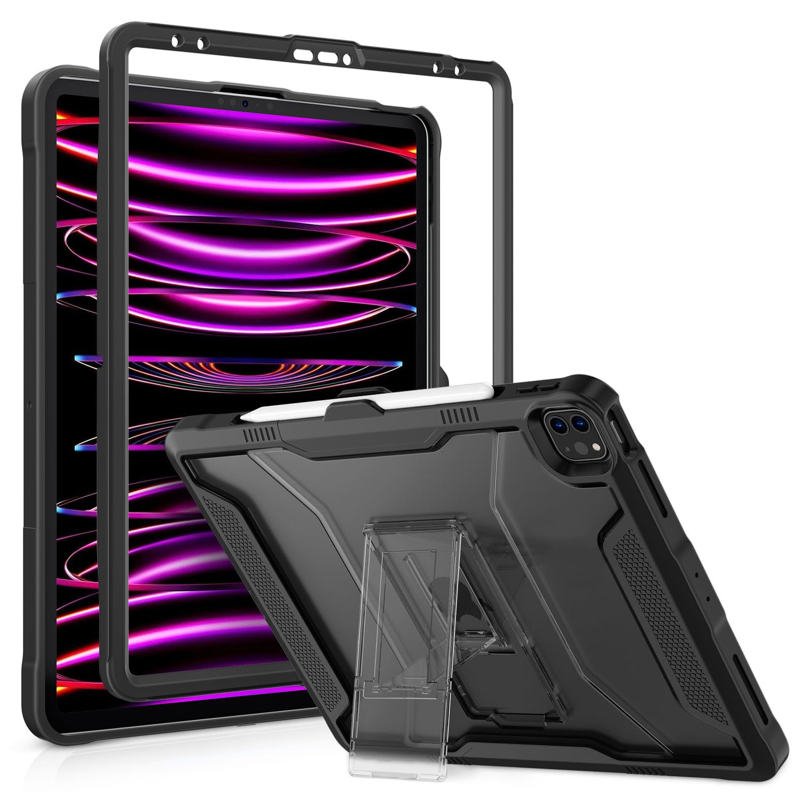 Amazon.co.jp: VIKESI キックスタンド 保護ケース iPad Pro 12.9 第6
