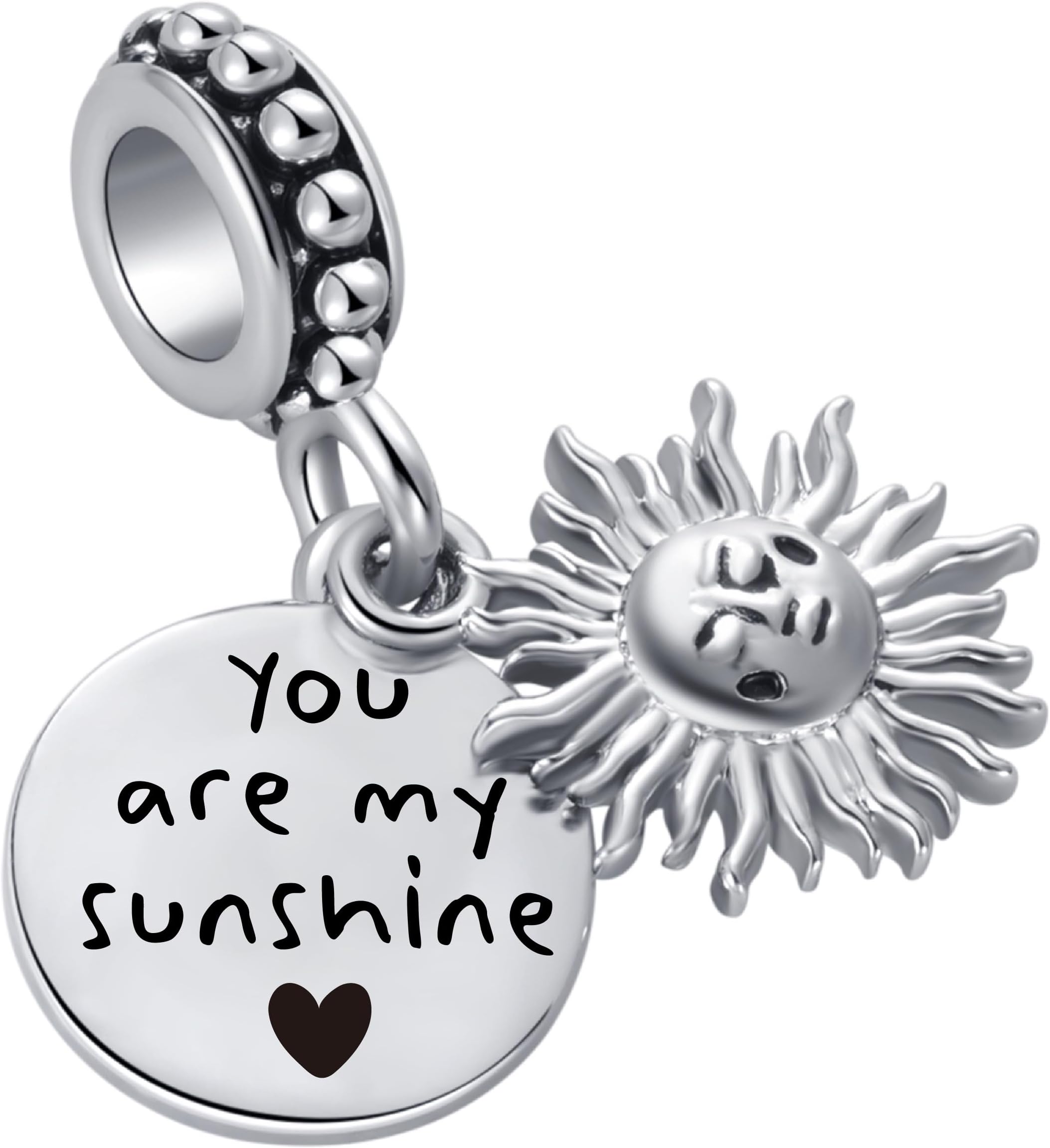 - Inspirational Word Sun Rise Double Dangle Charm Compatible with Pandora Charms Bracelets