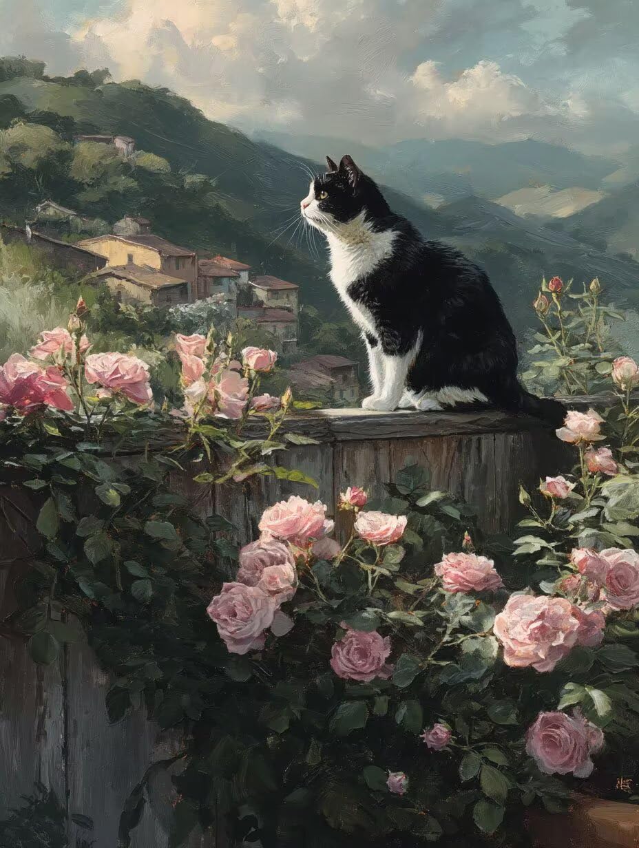 Gatto Fiori, 1000 Pezzi Puzzle Classici, per Adulti YHPGL6-589