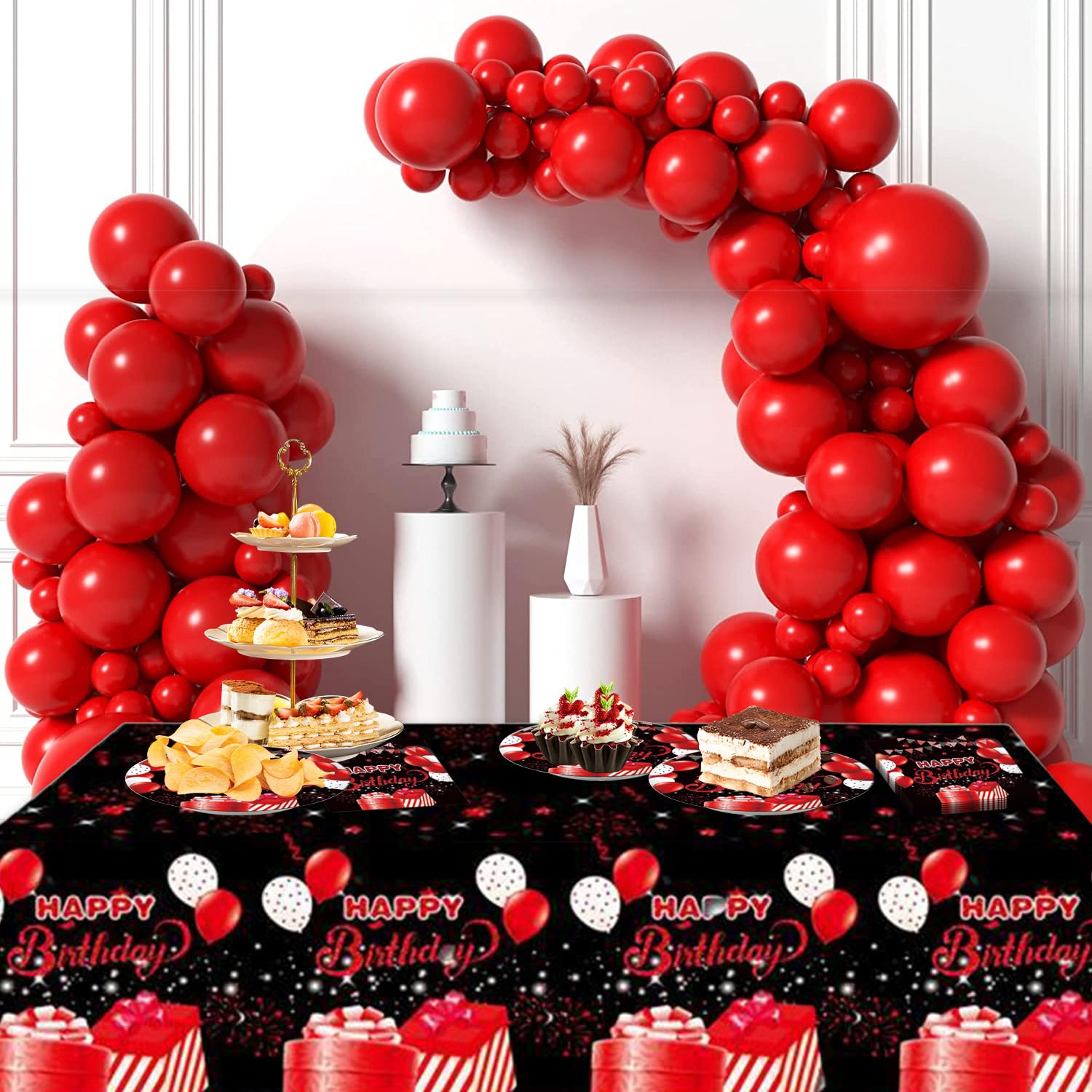 225 Pack Football Birthday Party Decorations Football Party Supplies Tailgate Party Decor Sports Game Tableware Set - Football Theme Plates, Balloons, Banners, Tablecloth, Cups, Napkins Serves 20