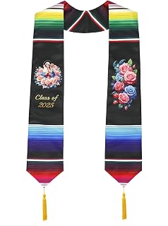 Mexican Graduation Stole 72", Adult Unisex Graduation Sash Gifts Class of 2025