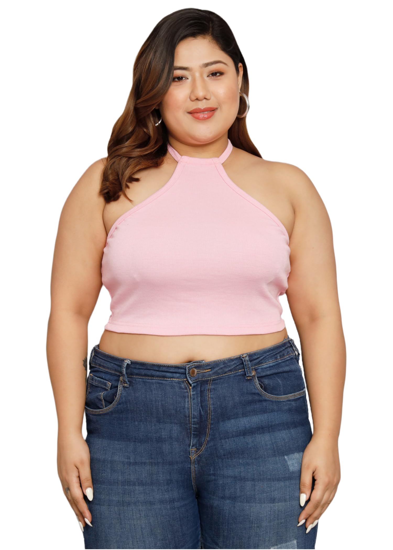 funday fashion Casual Relaxed Fit Sleeveless Solid Plus Size Women's Top-picture-22