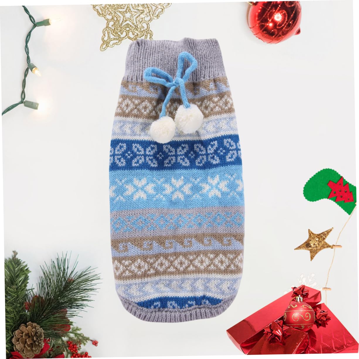 BESPORTBLE 3 Pezzi di Maglione Caldo Forniture per Animali Domestici Felpe con Senza Maniche per Cani Vestiti per Cani Maglione di Natale Indumento Invernale