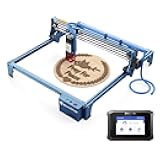 SCULPFUN S10 Laser Engraver with Sculpfun TS1 Touch Screen, 10000mW Output Power Laser Engraving Machine with Air Assist Nozzle, CNC Higher Speed High Accuracy Laser Cutter, Working Area 410x400mm