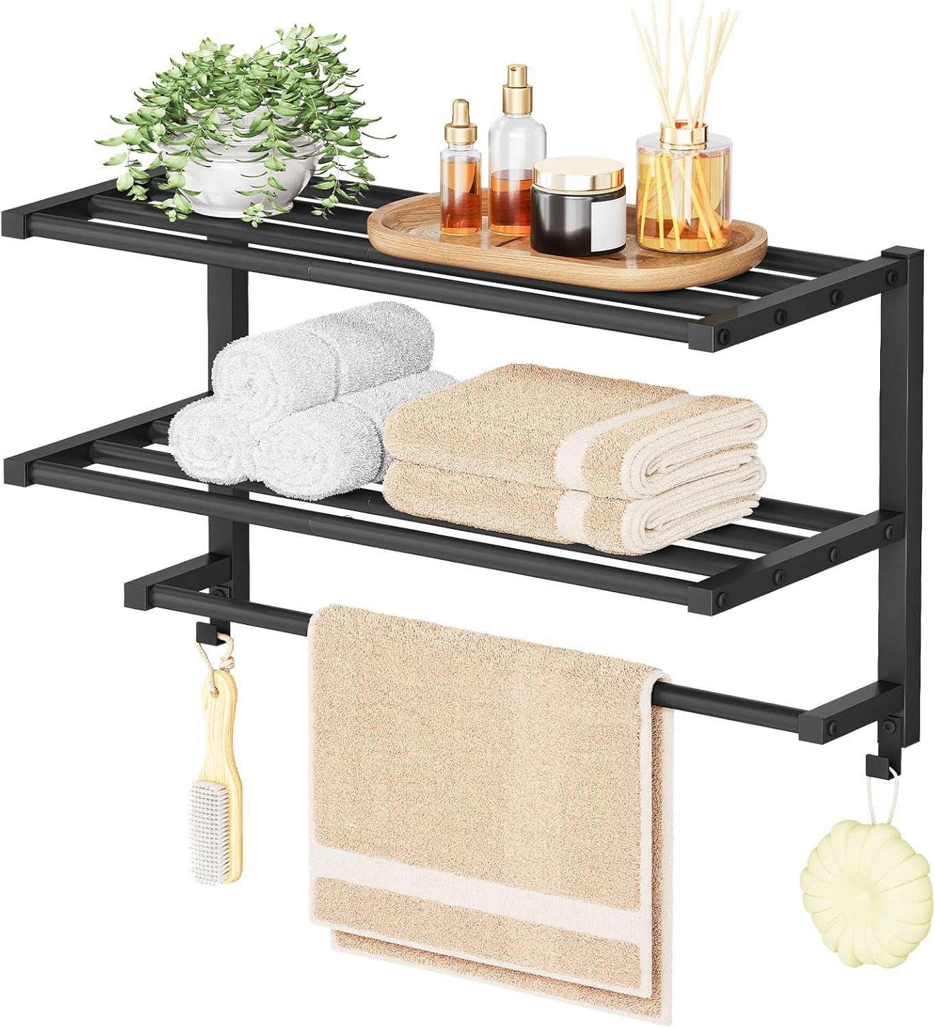 Porte-serviettes mural de 23,8 cm pour créer un espace bien-être et ordonné chez soi