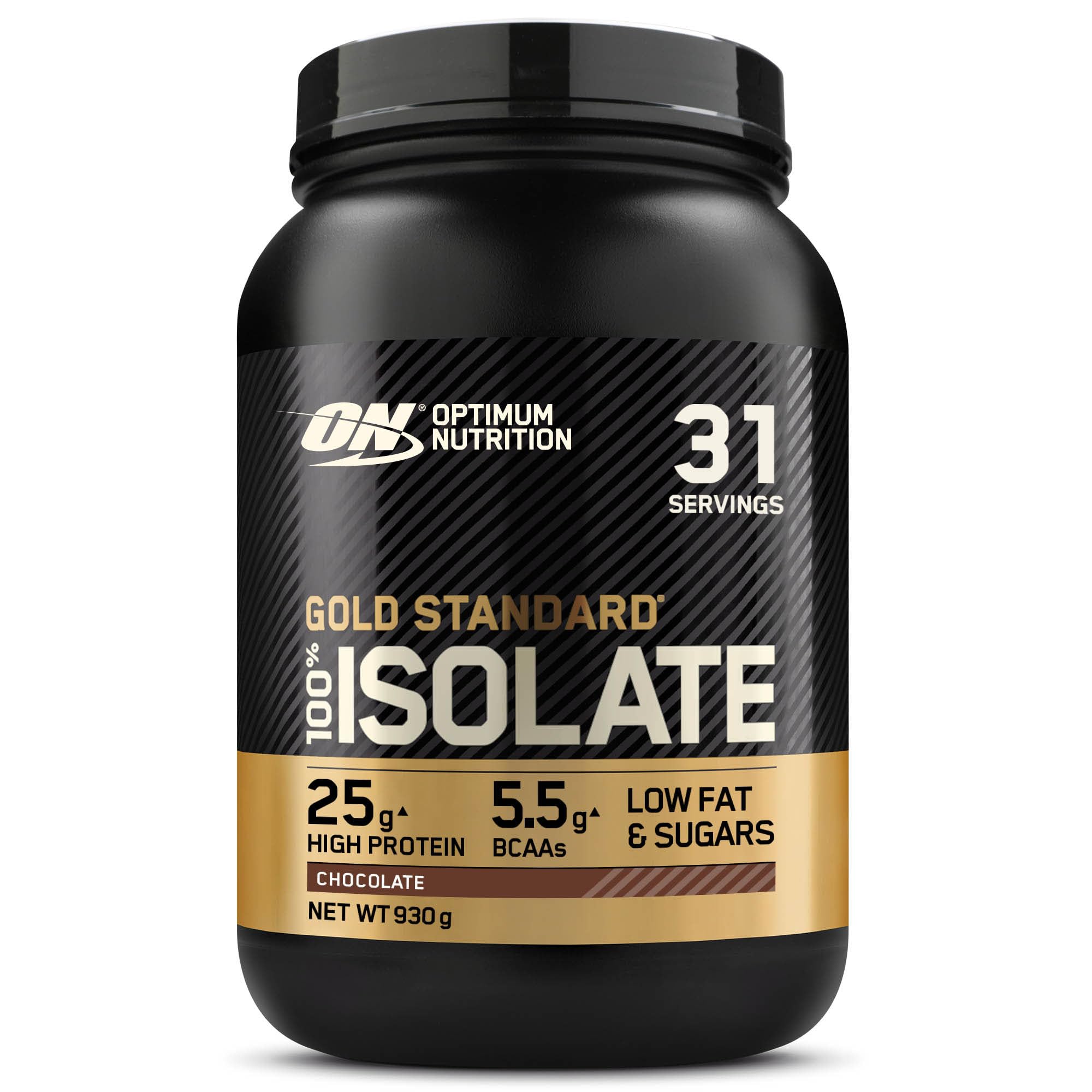 Optimum Nutrition Gold Standard 100% Whey Proteinisolat Pulver, Geschmack Schokolade, 930g, 31 Portionen