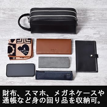 Amazon | [SiNCERO] (シンセーロ) セカンドバッグ メンズ ダブル