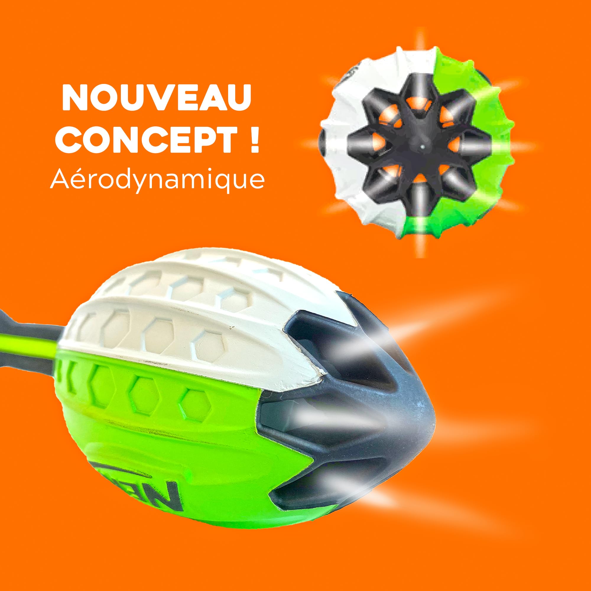 Nerf Vortex Elite - Proiettore aerodinamico ad Alta precisione per lanci potenti e a Lungo Raggio