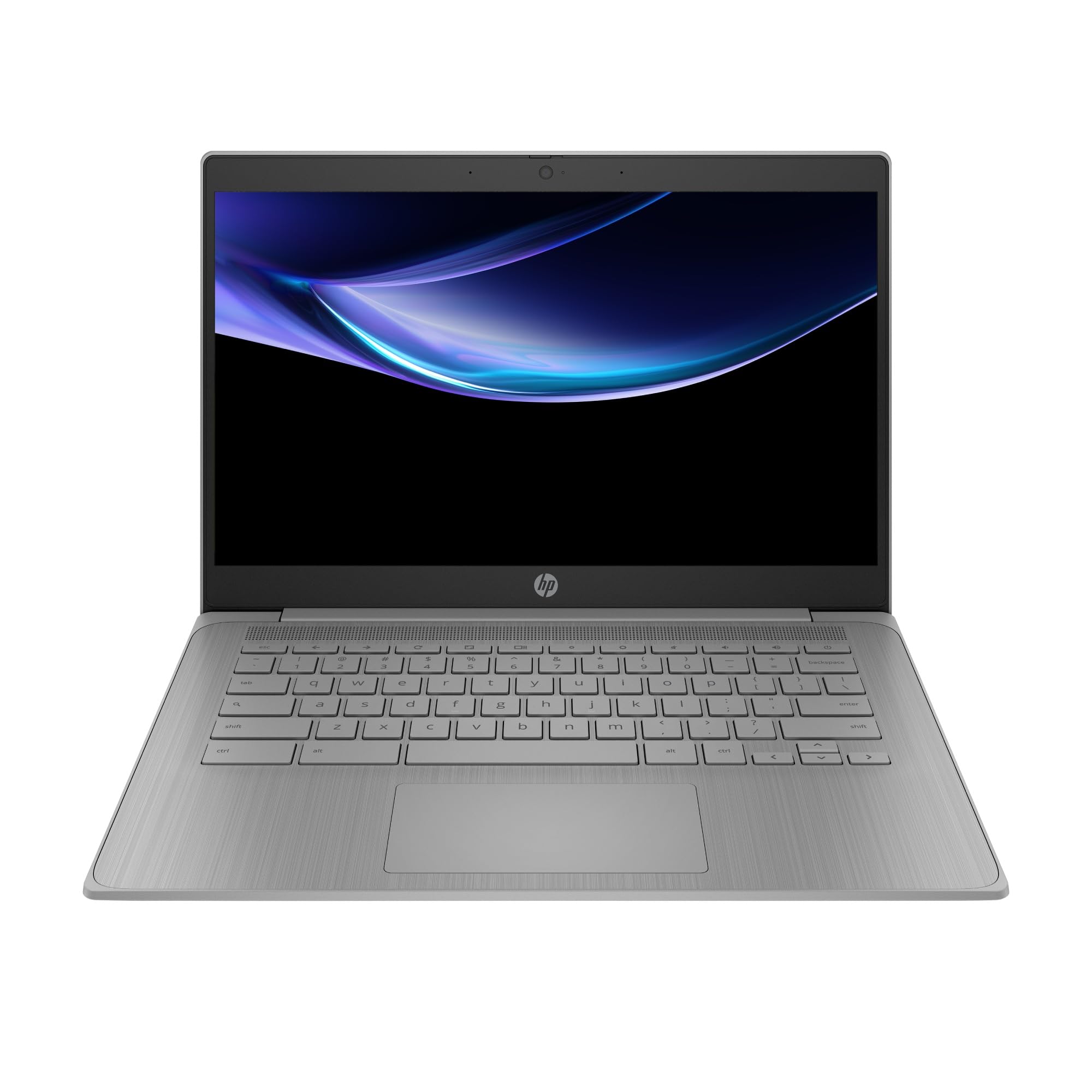 HP Chromebook 14a-ne1000sl Notebook, Intel Celeron N4500, 4GB RAM, 64GB eMMC, Display 14" HD Antiriflesso SVA, Intel UHD Graphics, ChromeOS, Grigio