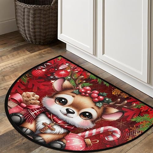 Miniatura 190 de Pardick Money - Tapete semicircular de billete de 100 dólares, antideslizante, duradero, lavable, para sala de estar, dormitorio