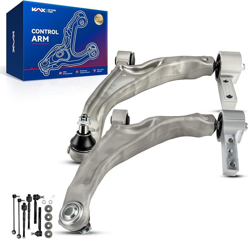 Kit de suspensão dianteira KAX com braços inferiores, barras axiais e bieletas para Honda Pilot 2009–2015 – 8 peças