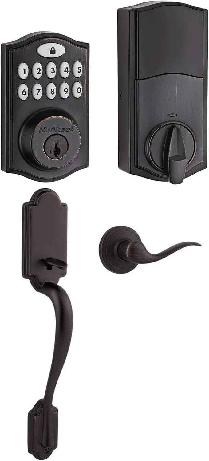 Kwikset 914 Deadbolt w/SmartKey, ZWave & Arlington