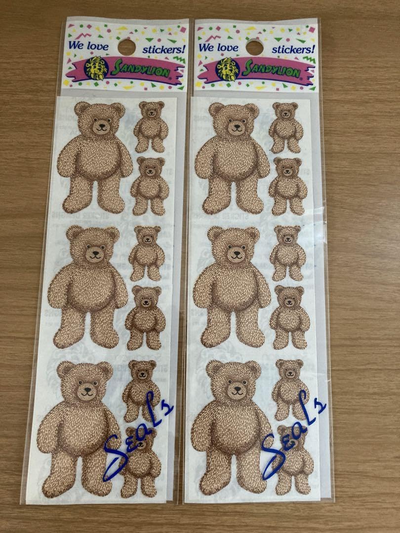 Amazon.co.jp: サンディライオン ティディベア 熊 クマ なシール 