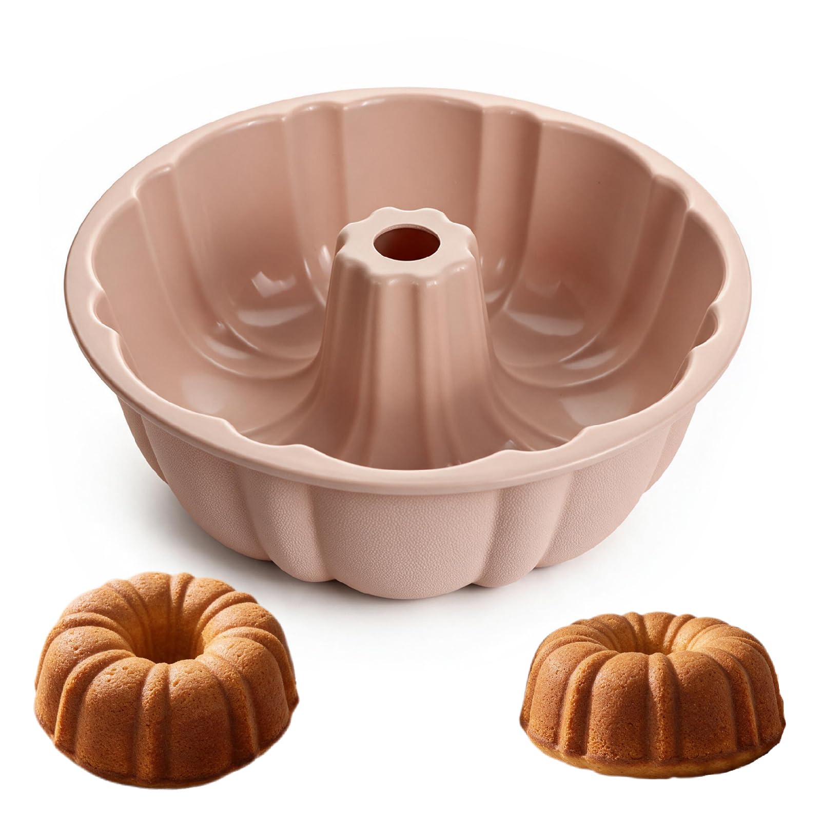 Round Cake Tins, 25cm Non-Stick Baking Tin, 8.8cm Deep Cake Mould Pan