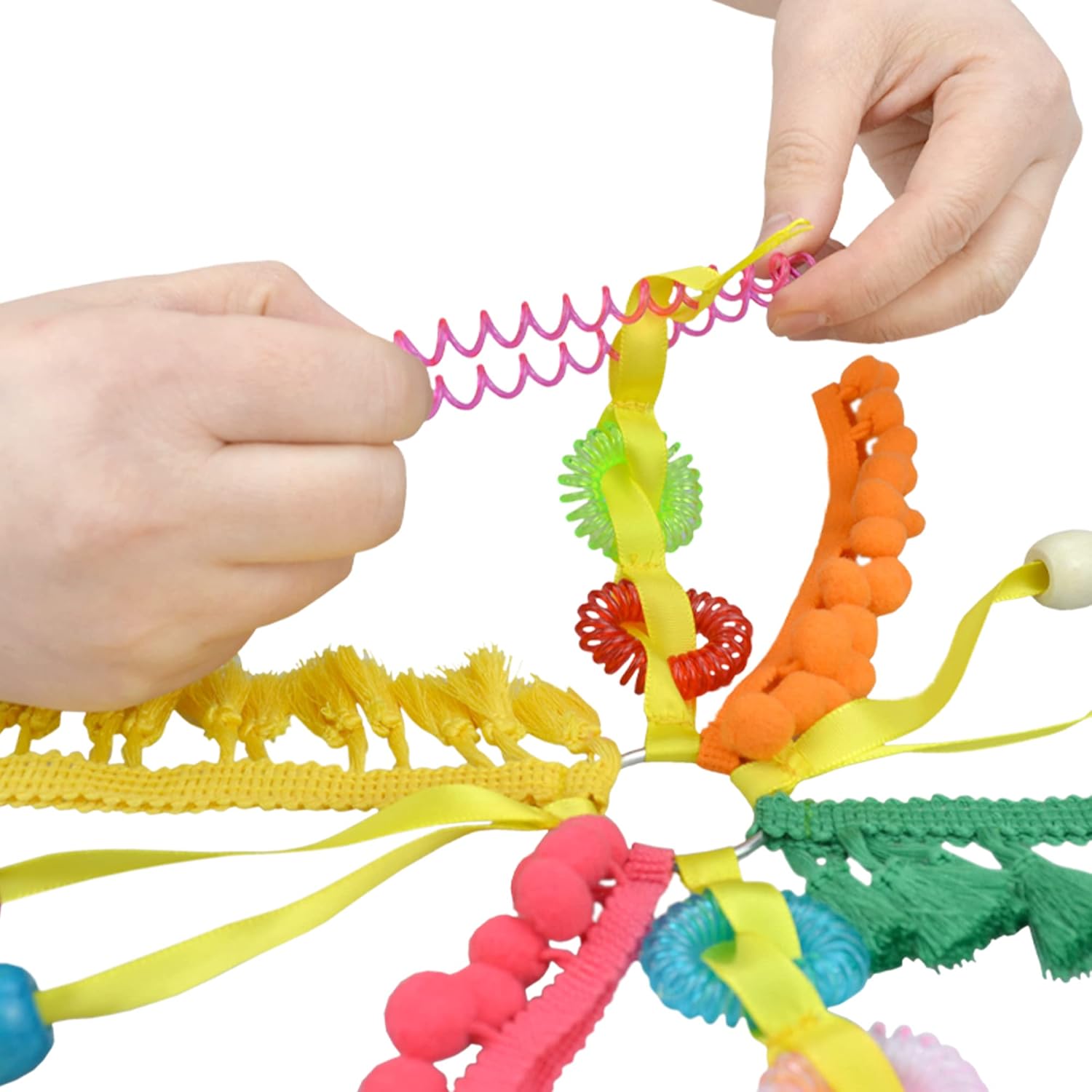 rainbowstar Fidget Sensory Ring for Adults, Anxiety Relief Finger Ring with Textured Accessories, Stress Relief for Hands