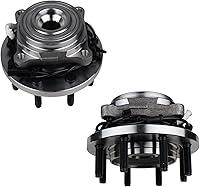 Vista 1 de KUSATEC 515162 Buje de rueda delantera y conjunto de cojinetes compatible con Ram 2500 3500 Pickup, 2013 2014 2015 2016 2017 2018, 8 pernos con ABS