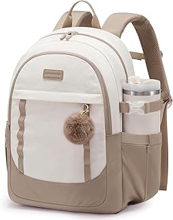 LOVEVOOK Women's Backpack, Laptop School Backpack, Waterproof, Daypacks, Work Bag, School Bag, Travel Backpack, Work Bag, Daypack, Elegant for University, Travel, Office, Y-mikachi, 15.6 inches