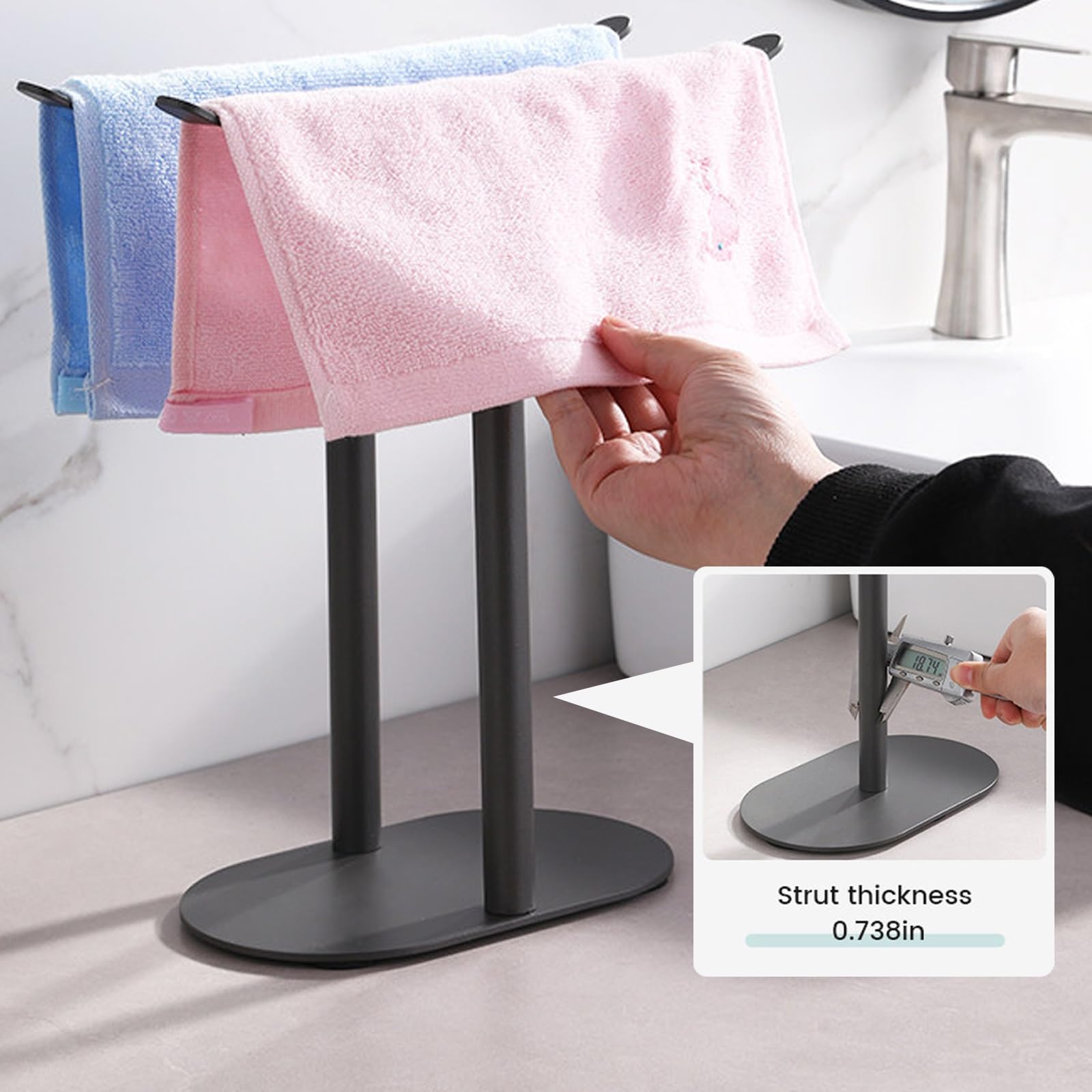 Portasciugamani Piantana Bagno Lavabo, Piantana Porta Asciugamani