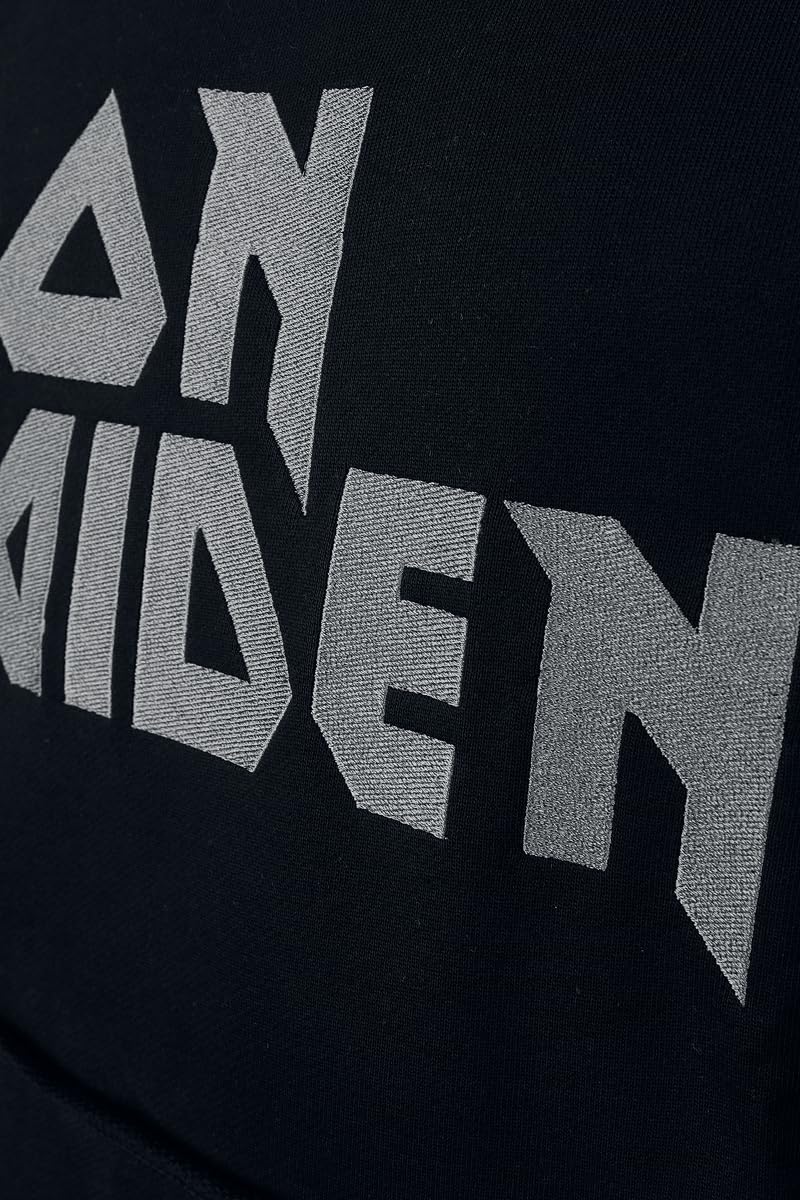 Iron Maiden Logo Männer Kapuzenpullover schwarz/grau Band-Merch, Bands