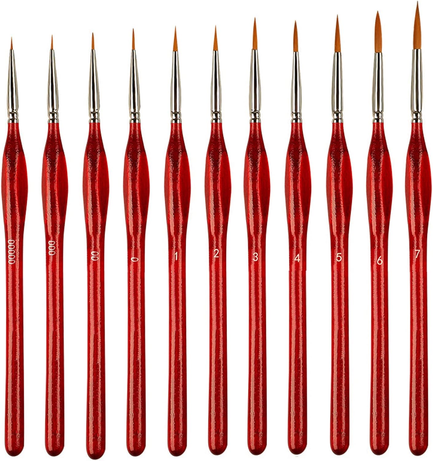 Miniature Paint Brushes,11Pcs Small Fine Tip Paintbrushes, Micro Detail Paint Brush