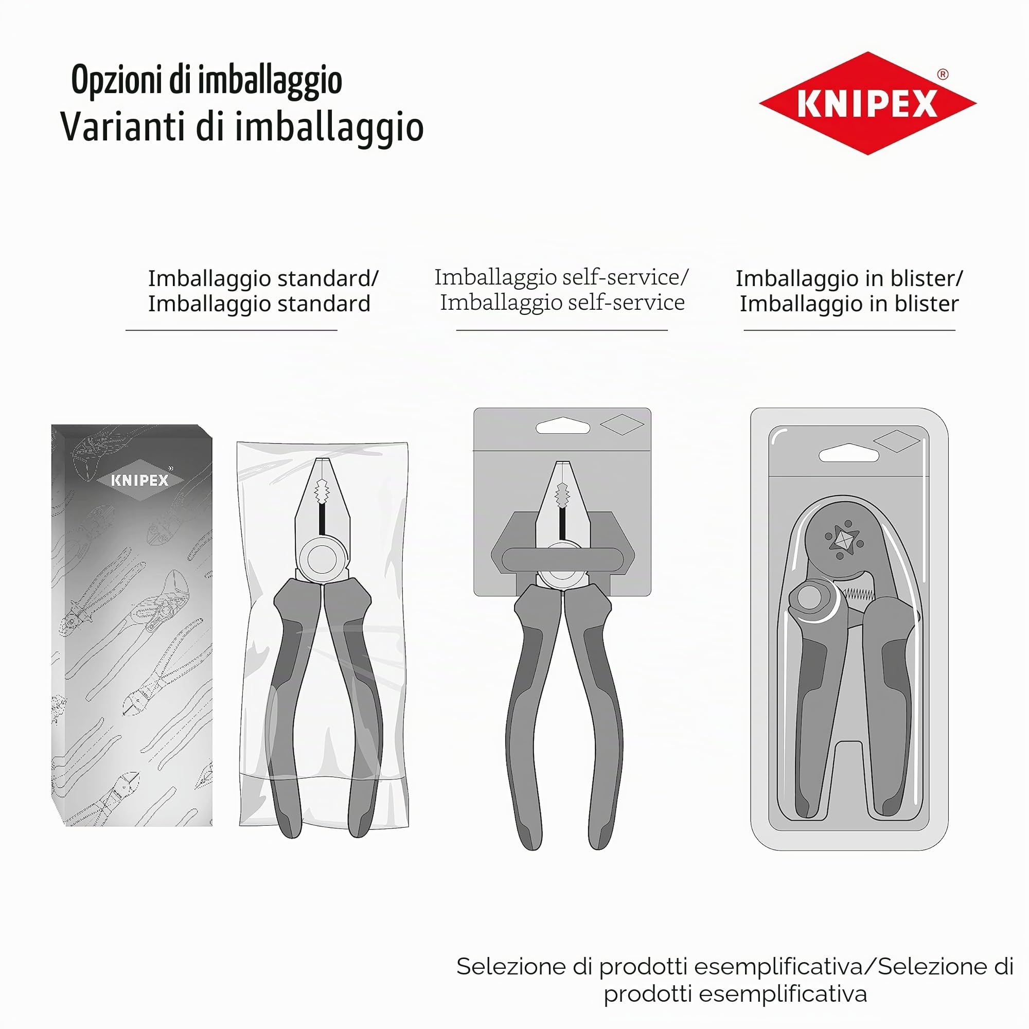 KNIPEX PreciForce Pinza per capicorda per terminali MC4/MC4 EVO 2 con impugnature multicomponente 220 mm, 97 52 42