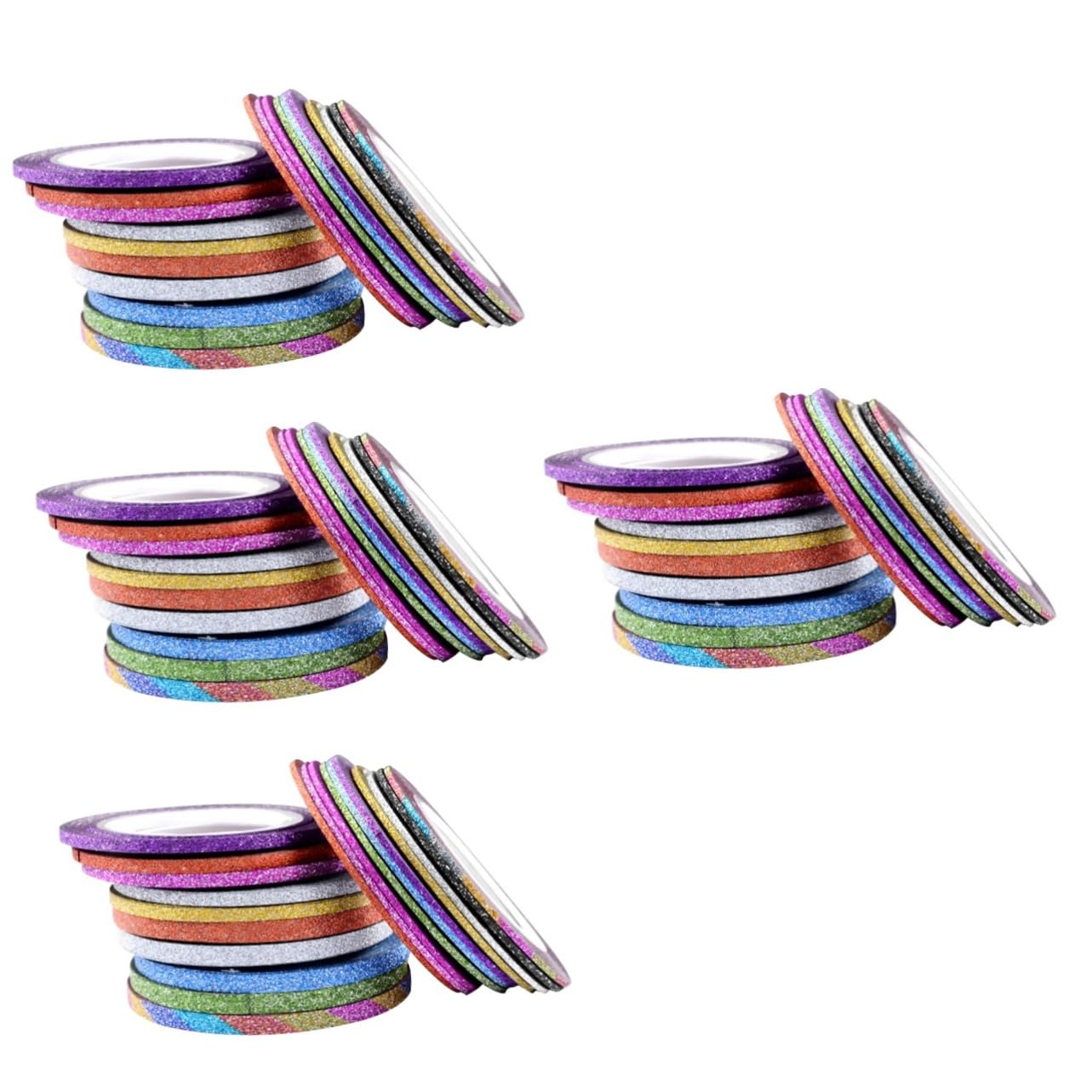 Healeved 120piezas Cinta Adhesiva Para Decoración De Uñas De Tiras De Diseño Para Uso Profesional y Personal Alta Adhesión y Material Seguro Para Decoraciones De Manicura Casa