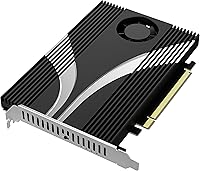 Vista 1 de SABRENT Tarjeta adaptadora NVMe SSD a PCIe 4.0 X 16 de 4 unidades con refrigeración activa [EC-P4BF]