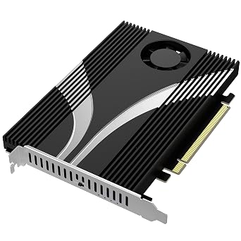 SABRENT 4-Drive NVMe SSD to PCIe 4.0 X 16 Adapter Card with Active Cooling [EC-P4BF]