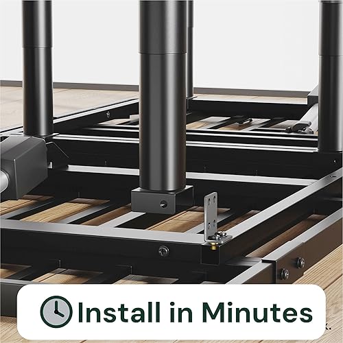 Miniatura 5 de SunsGrove Base de cama ajustable California King con control remoto inalámbrico, gravedad cero, inclinación de cabeza y pie, antirronquidos,