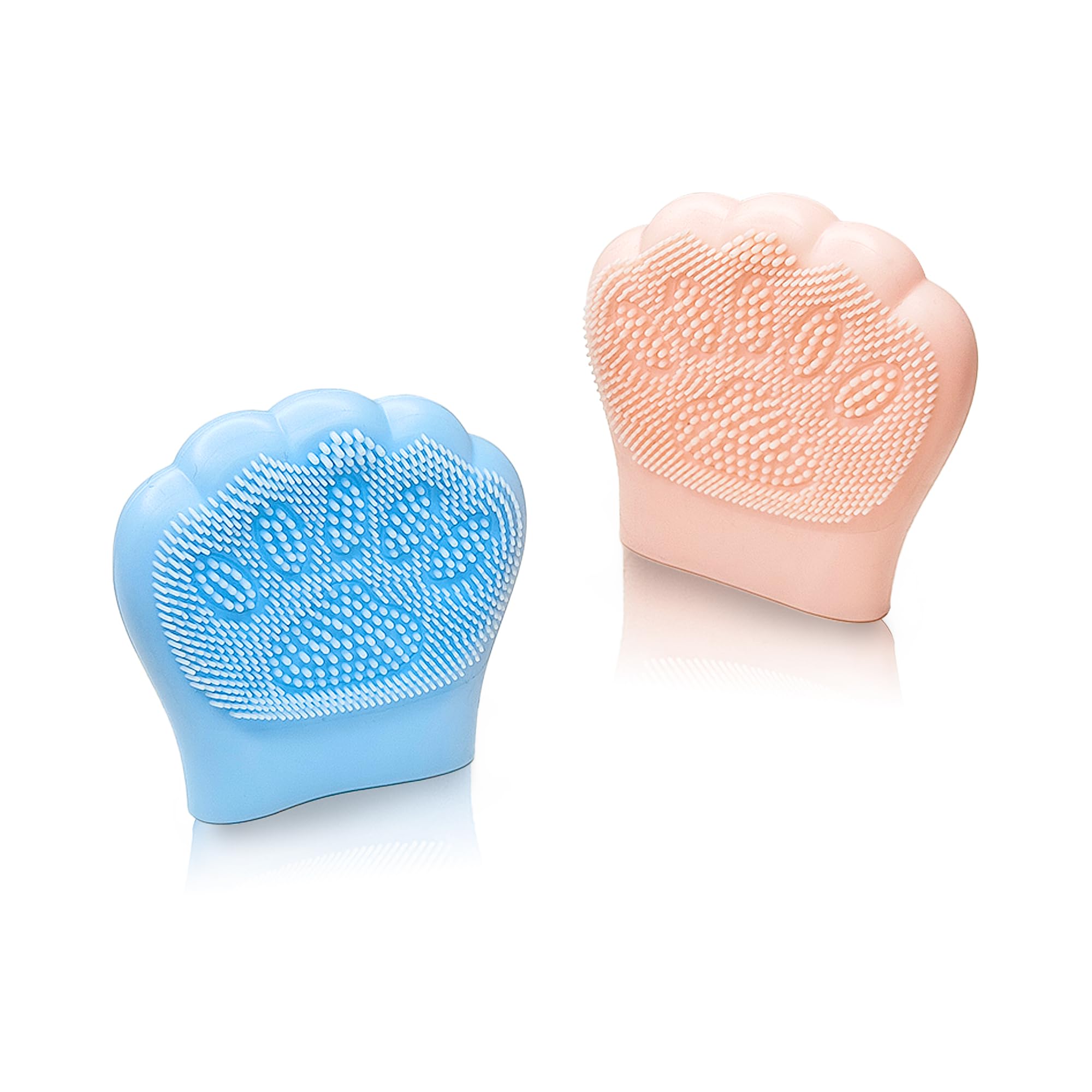 Sanas Face Scrubber For Women & Men (2pcs) Silicone Face Cleaning Brush Face Scrubber For Sensitive Skin Facial Brush Exfoliator Soft Silicone Deep Pore Cleansing Brush (2pcs) Blue & Pink-image-13