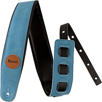 Basso Guitar Strap Classic Suede Series CLA02 Blue Suede