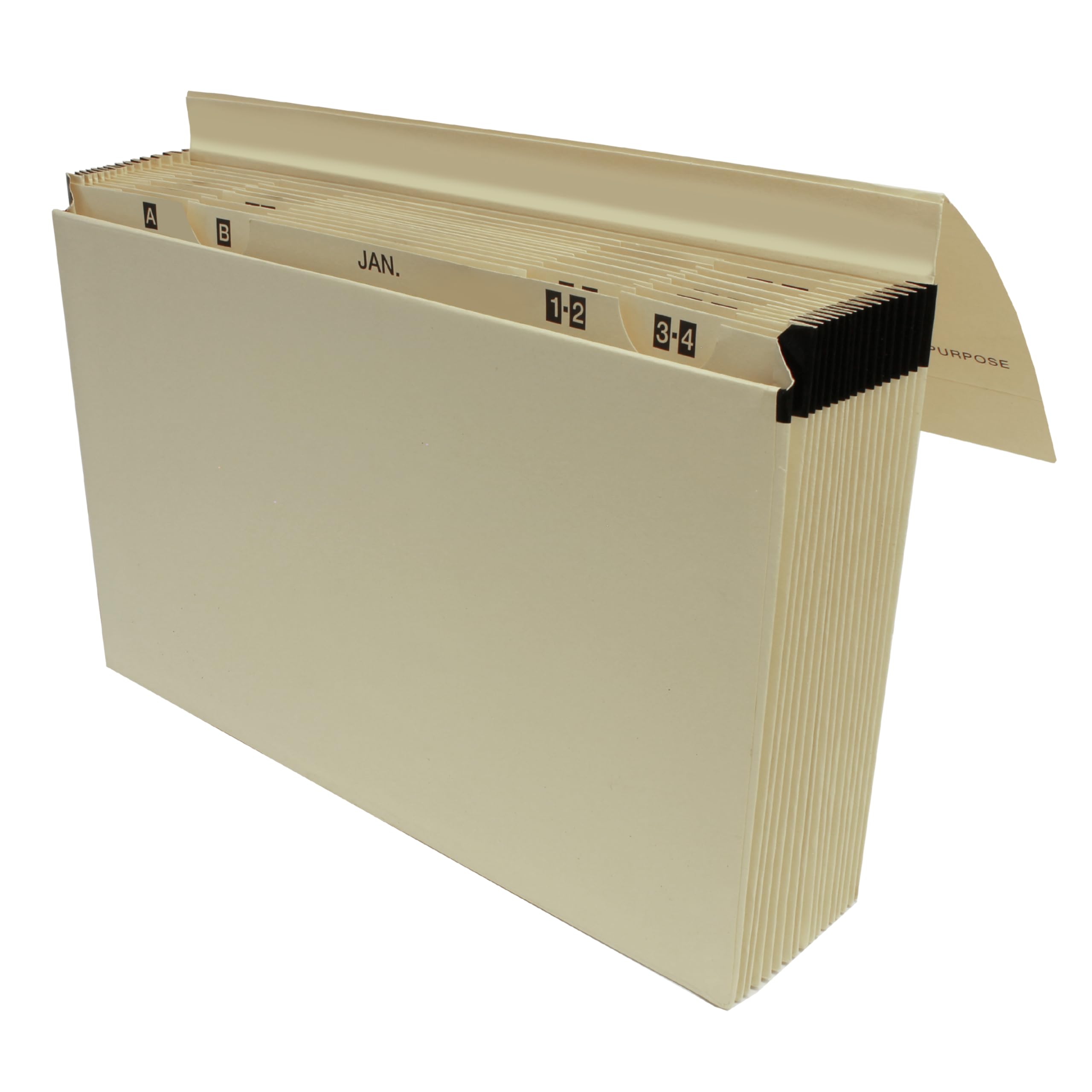 Cathedral Foolscap 16 Pocket Expanding File- Manila