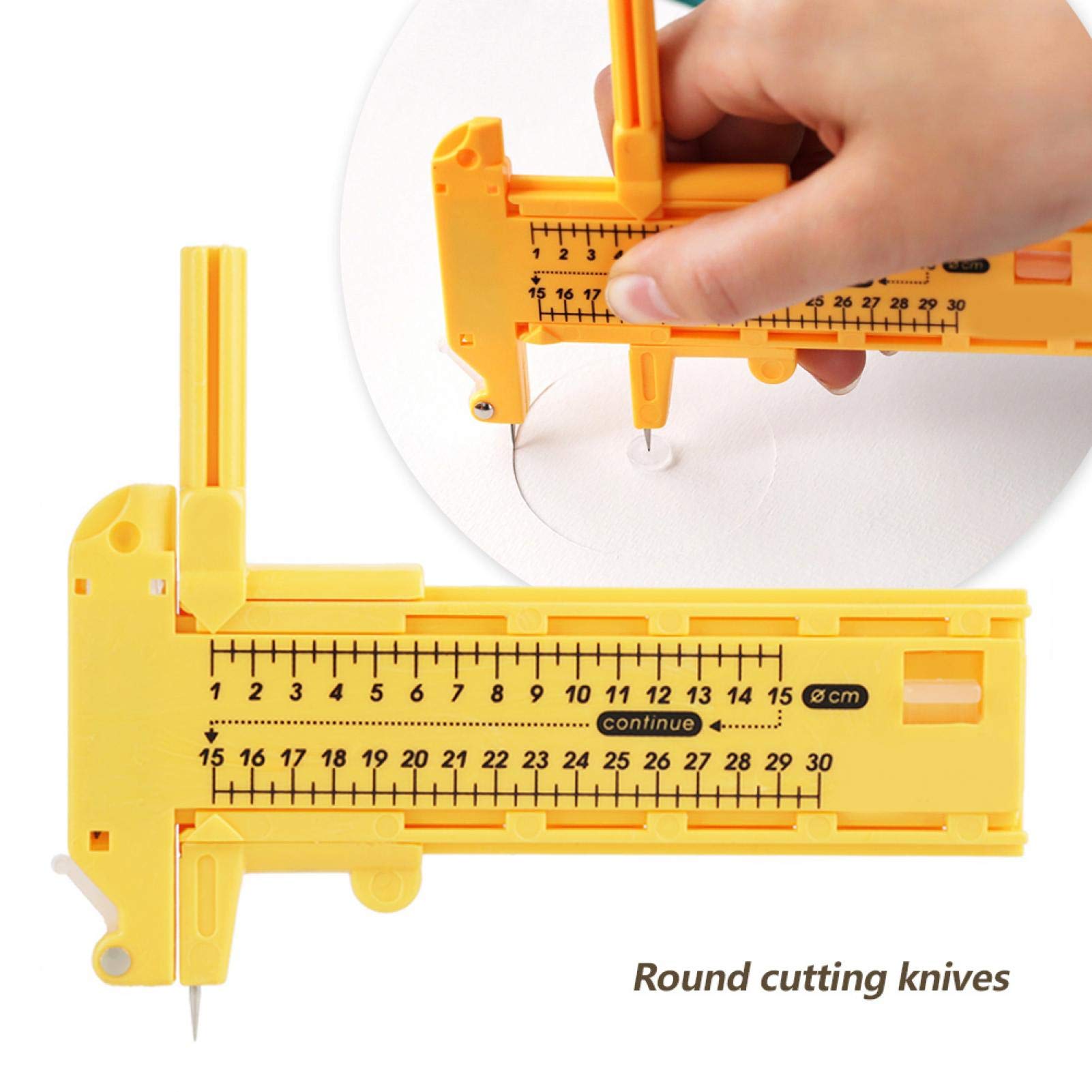 Outil Découpe Circulaire Rotatif Boussole - Cutter Cercle Parfait Pour Papier, Carton, Cuir, Caoutchouc Et Artisanat