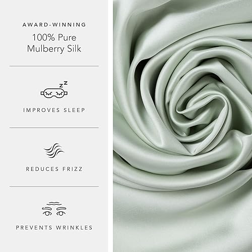 Miniatura 10 de Funda de almohada de lujo Fishers Finery de 0,8 pulgadas. 100% pura seda de morera sello Good housekeeping aprobado., Moonless Night