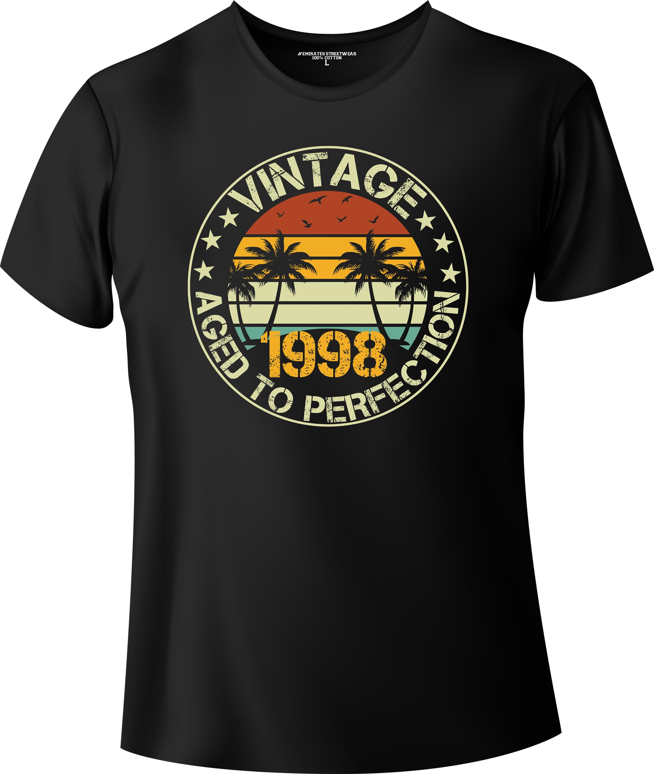 Aged To Perfection 1998, Birthday T-Shirt for Men or Women, Unisex T-Shirt, D-0049