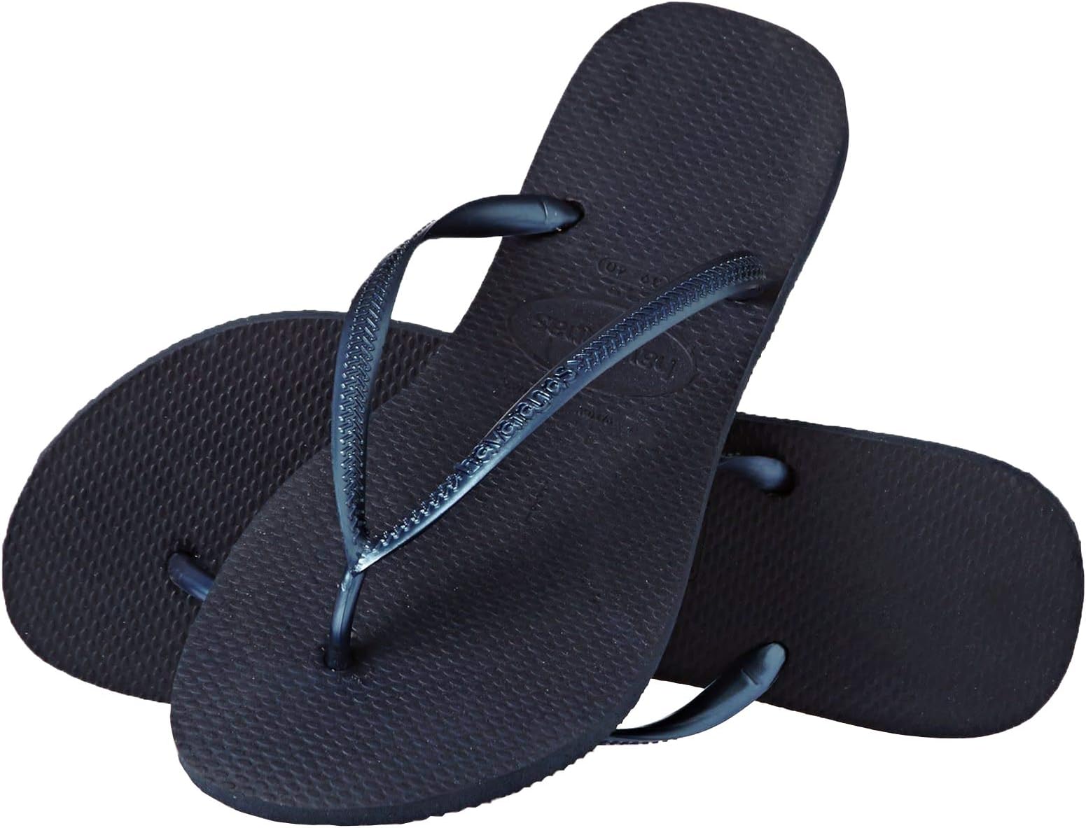 Women's Slim Flip Flop,Navy Blue,35/36 BR/5-6 M US